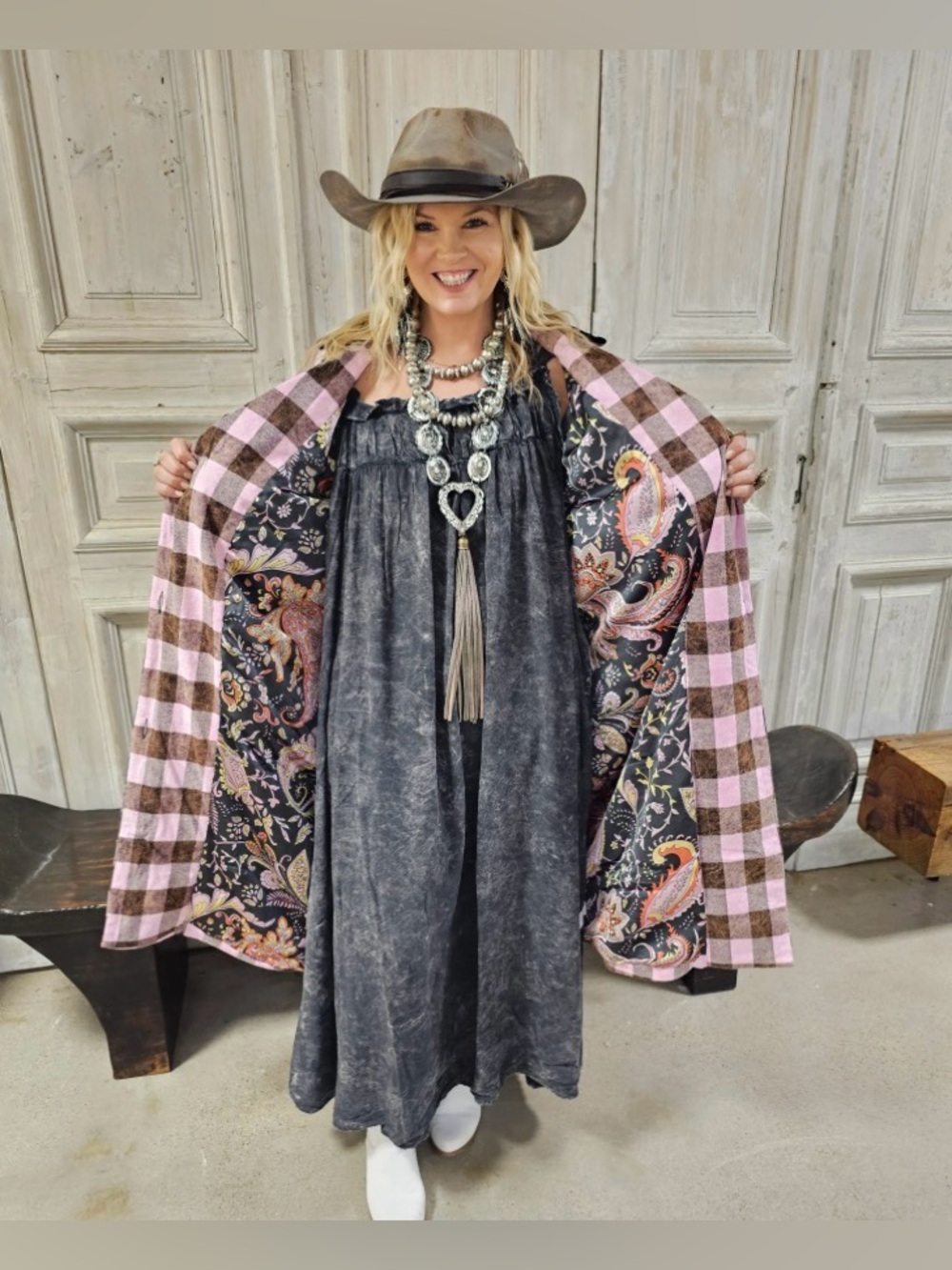 A Rare Bird Checkered Coat - Picture 2 of 7
